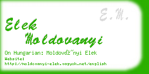 elek moldovanyi business card